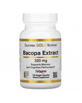 California Gold Nutrition, экстракт бакопы, 320 мг, 120 растительных капсул California Gold Nutrition, экстракт бакопы, 320 мг, 120 растительных капсул
